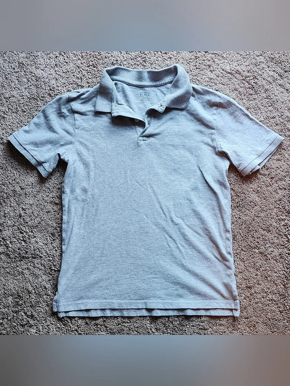 Boys Gray Uniform Shirts Size 16 (XL) The Children's Place, Set Of Two Shirts